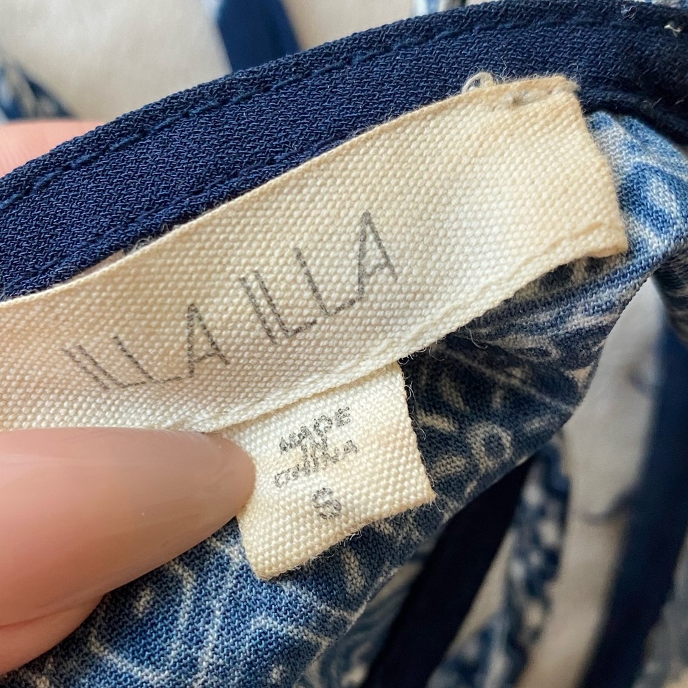 Blue Pattern Romper - image 2